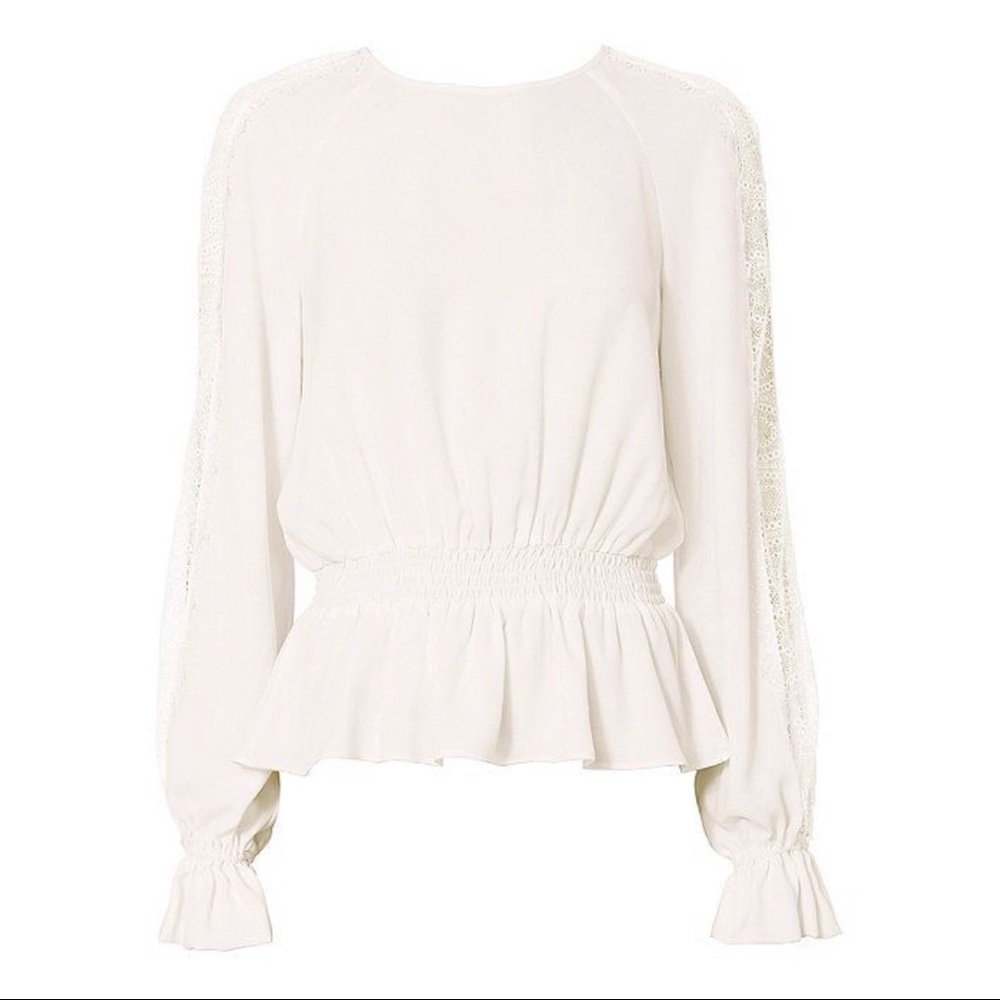 INTERMIX JOY LACE PANEL TOP